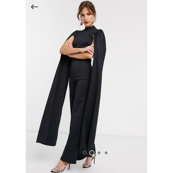 TRUE VIOLET Cape Detail Jumpsuit Sz 6 - Picture 4 of 6